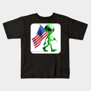 Little Green Men - Alien #1 Kids T-Shirt